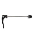 Skewer with Quick Release featuring a long metal shaft with a pointed tip and a black plastic handle with holes, designed for easy attachment to bikes or scooters.