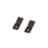 SLA F1 Battery Terminal to F2 Battery Terminal Adapters (Set of 2), showing two metal rectangular adapters for connecting smaller F1 terminals to larger F2 terminals, ideal for wiring projects.