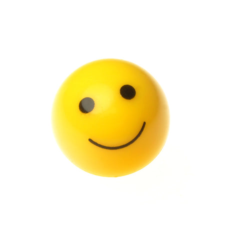 Mister Smiley ABS Valve Stem Cap Cover: a yellow ball with a smiling face, designed to replace standard tire valve caps on bikes and scooters, adding a cheerful touch to any ride.