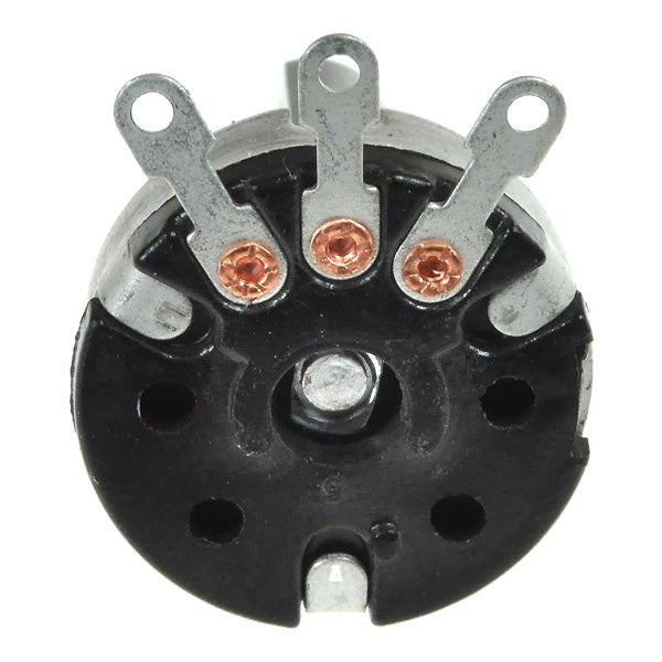 Speed Potentiometer (Speed Pot) for the Amigo RT Express and RT Express Jr. Mobility Scooters, featuring a round black and silver design with visible copper screws. No wiring or connector included.