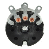 Speed Potentiometer (Speed Pot) for the Amigo RT Express and RT Express Jr. Mobility Scooters, featuring a round black and silver design with visible copper screws. No wiring or connector included.