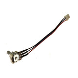 25K Ohm Speed Potentiometer (Speed Pot) for Pride Rally, shown in a close-up view of the wiring harness and connector, essential for electronic speed control in the SC150/SC151/SC155 mobility scooter.