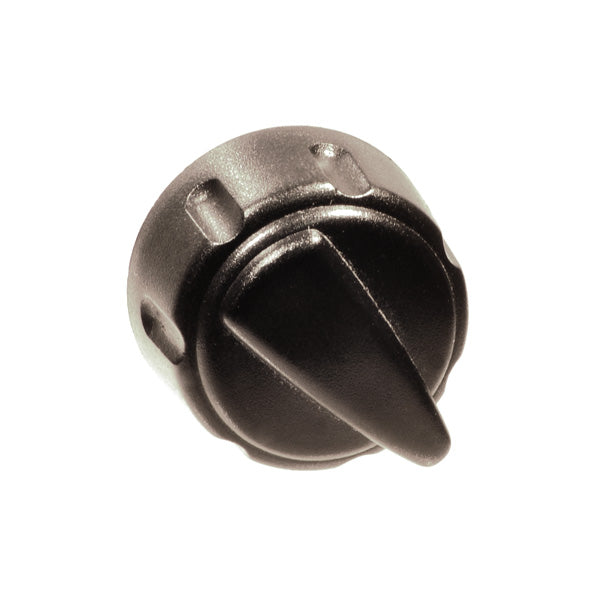 Speed Potentiometer Knob for Shoprider Dasher 3 (GK83) and Sunrunner 4 Deluxe (888-4L), featuring a black plastic knob with a pointed tip, essential for the scooter's functionality.