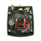 Upper Console Assembly for the Merits Cruiser Q (S548) Mobility Scooter, featuring a black box with visible wires and switches, including the speed potentiometer for controlling the scooter's maximum speed.