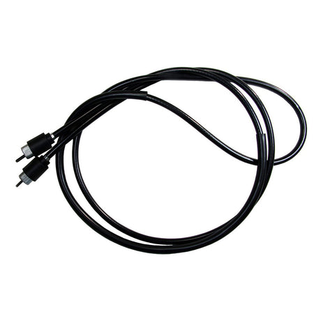 Speedometer Cable for Arctic Cat and Polaris Snowmobiles (1988-1999) showing a black cable with two plugs, suitable for replacing old snowmobile speedometer cables.