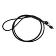 Speedometer Cable for Polaris Indy Snowmobiles (1999-2007) shown as a black wire, ideal for replacing worn-out cables on compatible models.