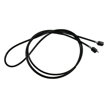 Speedometer Cable for Polaris Indy Snowmobiles (2001-2008) displayed as a black cable with two distinct ends, suitable for replacing the speedometer cable on various Polaris Indy snowmobile models.