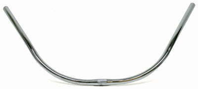 Close-up of the Steel Retro Cruiser Handlebar, showcasing its curved metal design, an ideal accessory for bikes and scooters from Sunlite.