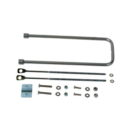 Strut Kit for Baskets showing metal components, including screws and nuts, designed for bike or scooter baskets.