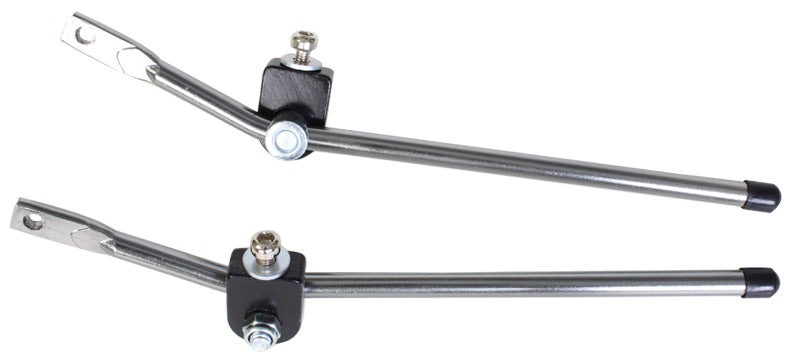 Strut Kit for Racks featuring two metal rods with screws, designed for bikes or scooters. Ideal for enhancing and securing your scooter or bike racks efficiently.