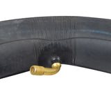 Inner Tube with an Angled Valve Stem for Kick Scooters, featuring a durable black rubber tube and a brass angled valve stem for easy inflation on pneumatic tires.