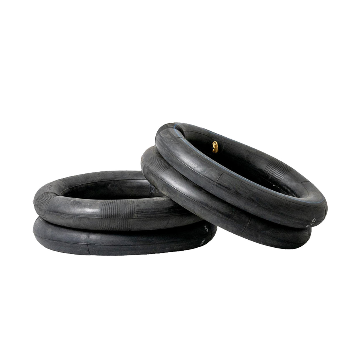 Stack of 12-1/2x2-1/4 Gray Wall Scooter Tires, showcasing the tire tread and sidewall design.