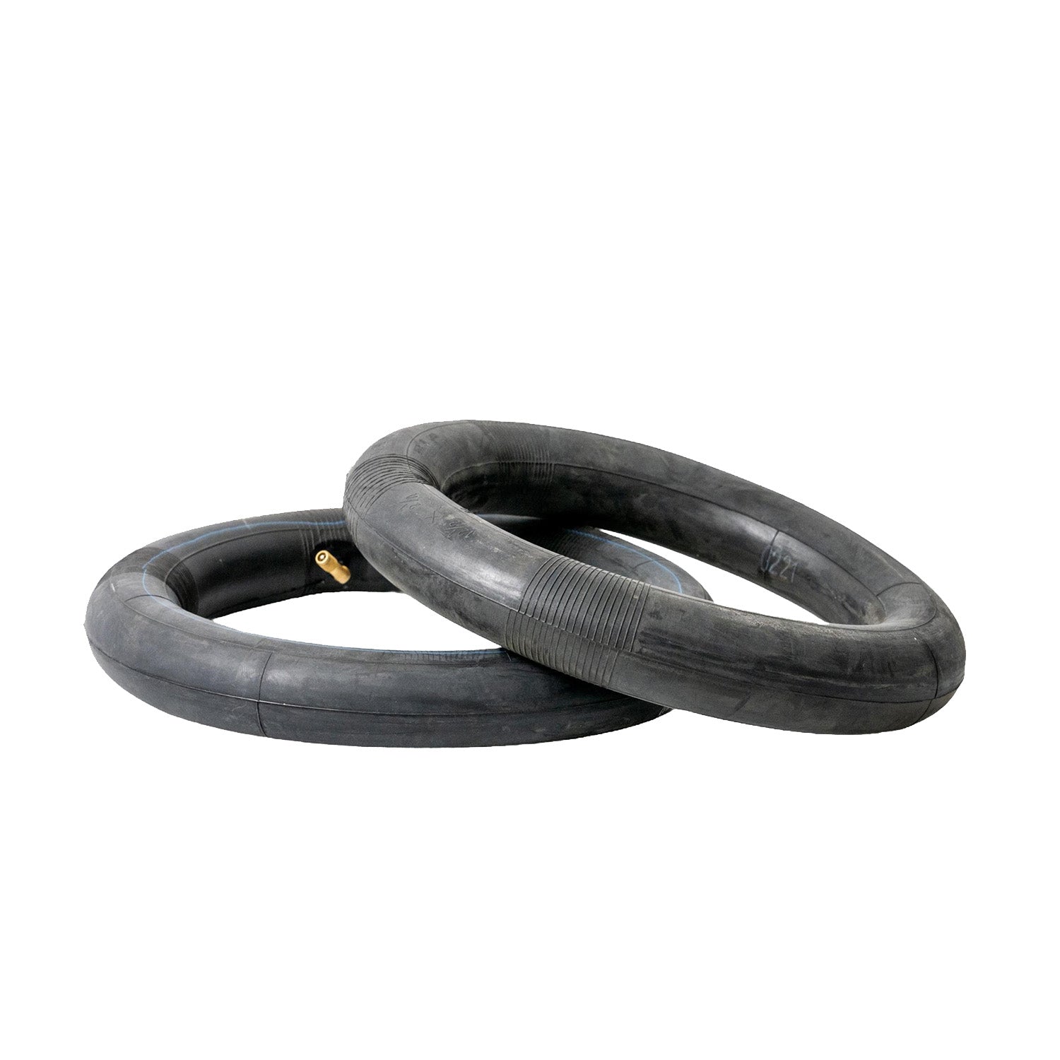 12-1/2x2-1/4 Gray Wall Scooter Tire, a pair of durable rubber tires designed for scooters, featuring a stylish gray wall. Available with or without inner tubes, enhancing both function and aesthetics.