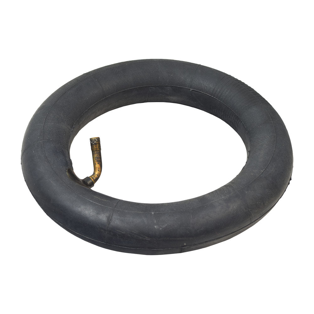 8-1/2x2 (225x48) Scooter Inner Tube with Angled Valve Stem, shown close-up with brass valve, suitable for medium-sized scooters and high-end baby strollers.