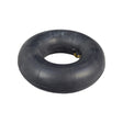 3.00-4 (10x3, 260x85) Scooter and Power Chair Inner Tube featuring a black rubber tire with an angled brass valve stem, ideal for mobility scooters and power chairs.