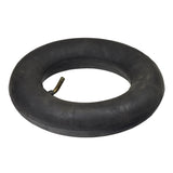 110/50-6.5 Tire for the Motovox MBxXSe Micro-Mini Bike, featuring a black rubber exterior with a metal tube inside. The tire has shallow grooved tread for excellent traction without damaging lawns.