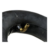 2.80/2.50-4 Tire for Razor E-XR (Version 1+) & E300 (Versions 40+) Scooters, featuring a black rubber surface with an optional brass valve stem inner tube.