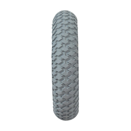 8x2 (200x50) Mobility Tire and Tube Set with Knobby Tread, showcasing a close-up of the tire's knobby tread pattern, ideal for mobility scooters and power chairs.