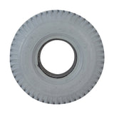 3.00-4 (10x3, 260x85) Foam-Filled Gray Tire for the ActiveCare Pilot (2310/2410) Scooters & ActiveCare Power Chairs, featuring a white wheel with a central hole.