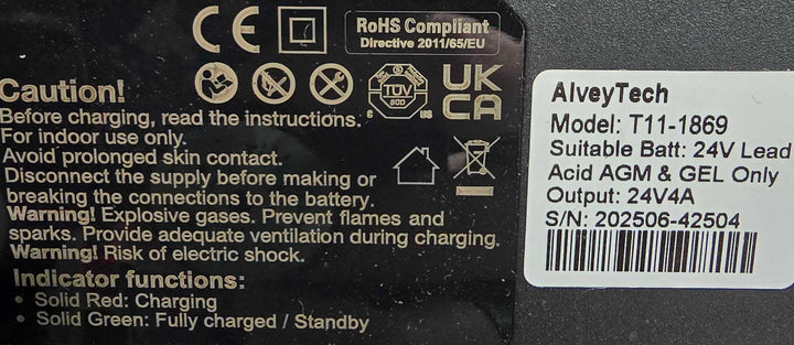 24 Volt 4.0 Amp PF2404SL On-Board Battery Charger for Jazzy 1103, 1113, 1133, & 1143 Power Chairs (ELECHG1018)