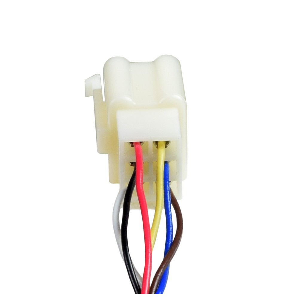 Close-up of the HB2430-TYD6K-FS Razor 6-Wire Throttle & Controller Bundle for Razor Ground Force Go Kart (Versions 13+), featuring multiple colored wires neatly arranged and connected.