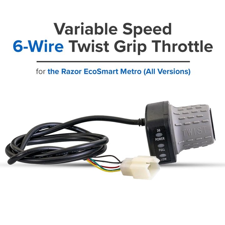 Razor Variable Speed 6-Wire Twist Grip Throttle for the Razor EcoSmart Metro