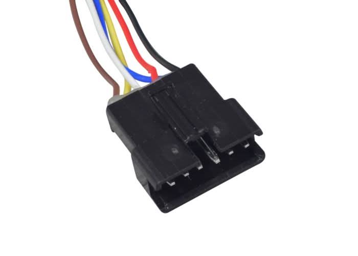 Close-up of the 6-Wire Hand Throttle for the Gyroor C3 Electric Bike, featuring a twist-grip hand control with visible connectors and several wires.