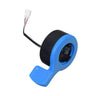 Thumb Throttle for Hover-1 Comet & Eagle Electric Scooters featuring a blue handle, black base, and a 3-wire harness with a textured thumb pad for enhanced grip and safety.