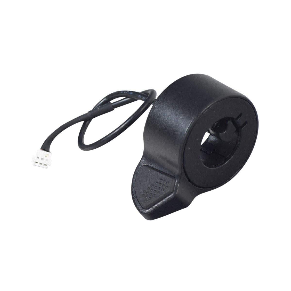 Thumb Throttle for the Hiboy® S2 Electric Scooter, featuring a black device with a 3-wire harness and black silicone thumb pad. Ideal for precise control and compatibility with the Hiboy® S2 model.