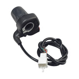 6-Wire Twist-Grip Throttle for the Razor Rambler 16 Electric Mini Bike (Version 1+), featuring a black handle with a wire and a white plug, designed for easy plug-and-play installation.