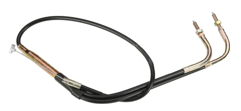 Throttle Cable for 340cc Polaris Snowmobiles (1979-1981), featuring a black cable with a metal end, designed to ensure proper carburetor function and throttle control for optimal snowmobile performance.