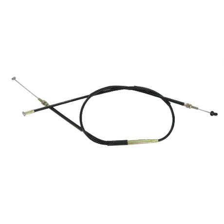 Throttle Cable for 550cc and 580cc Arctic Cat Snowmobiles (1992-1998), featuring a black cable with metal tips and a metal handle.