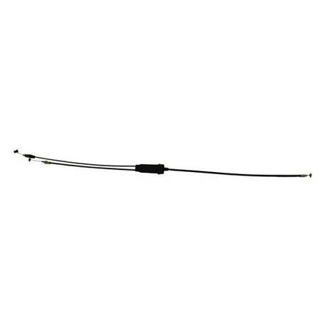 Throttle Cable for 700cc and 800cc Polaris Indy Snowmobiles (2000-2002) - black cable designed for throttle control in specified models.