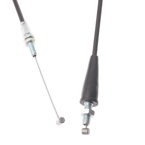 37-1/2 8mm Thread Throttle Cable for the Baja Wilderness Trail 250cc ATV (WD250-U) - Vin Prefix LLCL, featuring a close-up of the narrow threaded portion and attached screw and nut.