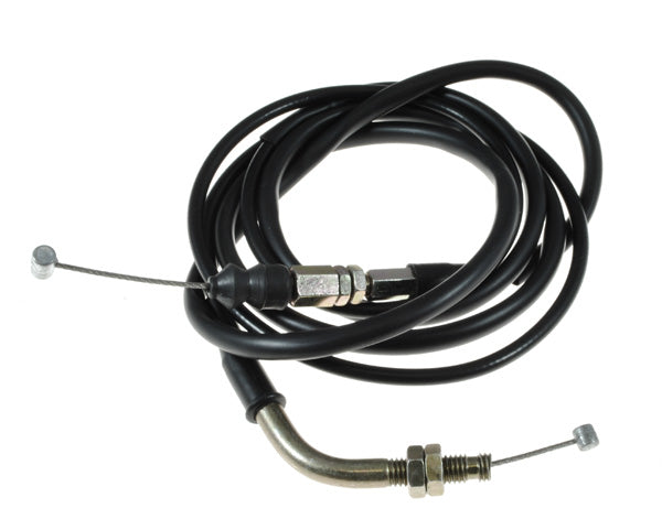 Throttle Cable for Baja Dune 250 (DN250) featuring a black cable with a metal rod. This product has been discontinued and is no longer available.