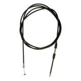 80 Throttle Cable for the Motovox MVS10 featuring a black cable with silver connectors, designed for precise control and durability.