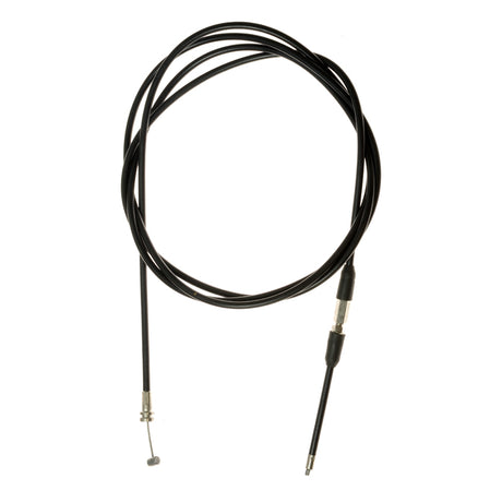 80 Throttle Cable for the Motovox MVS10 featuring a black cable with silver connectors, designed for precise control and durability.