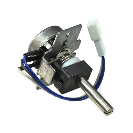 Throttle Pot for the Rascal 140T Mobility Scooter, featuring a small electric motor with blue wire, essential for smooth throttle control, preventing jerky or non-functional motion in the scooter.