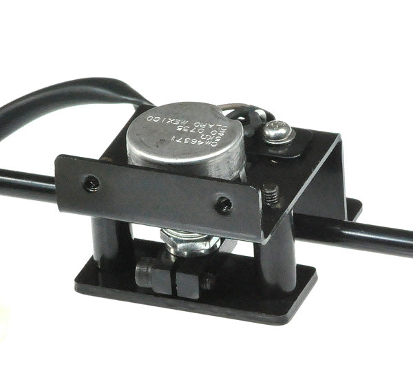 Throttle Pot for the Rascal AutoGo 550, AutoGo 555, and Balance 555 Mobility Scooters, showing a black metal device with a black wire, essential for smooth throttle operation.