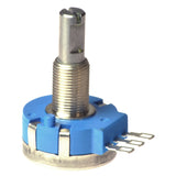 Throttle Potentiometer for the ActiveCare Spitfire 1310, Spitfire 1410, and Spitfire EX 1420 Scooters, showing a close-up of the metal cylindrical component and wiring assembly.