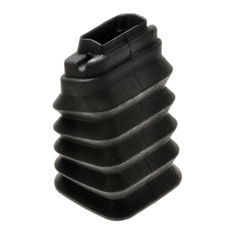 Tiller Boot for the Pride Hurricane (PMV5001) and Legend XL (SC3450) mobility scooters; a rugged, black plastic cylinder with a square opening, designed to weather-proof and protect tiller components.