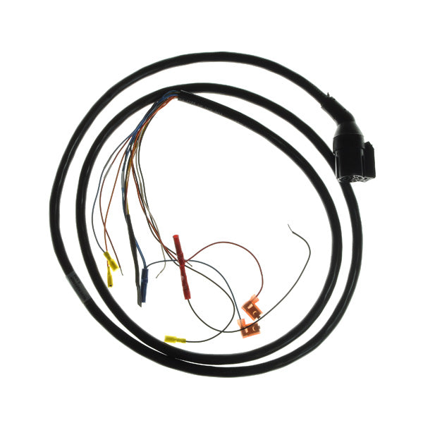 Tiller wiring harness for the Rascal 600 Series Mobility Scooter, shown as a black cable with multiple wires visible. Designed for compatibility with various R6 electric scooter models.