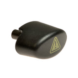 Tiller Lock Knob for Go-Go, Mega-Motion, & Pride Travel Mobility Scooters, featuring a black knob with a yellow exclamation mark, essential for locking the tiller in the straight-ahead position.