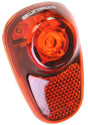 Close-up of the TL-L160 LED Taillight, a rear safety light for bikes and scooters, showcasing its red illumination.