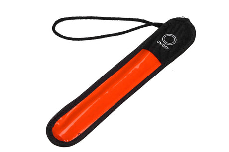 TL-L170 LED Reflective Safety Stick with a black strap, ideal for bikes and scooters, enhancing visibility.