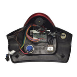 Top Console Assembly for the 2nd Generation Go-Go Elite Traveller (SC40E/SC44E) featuring a close-up view of the circuit board, wires, and control components like the speed pot, knob, and key switch.