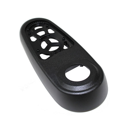 Top Case for VR2 Joystick Modules with Lights or Actuators: A black plastic top case with multiple holes, designed as a replacement for VR2 joystick modules.