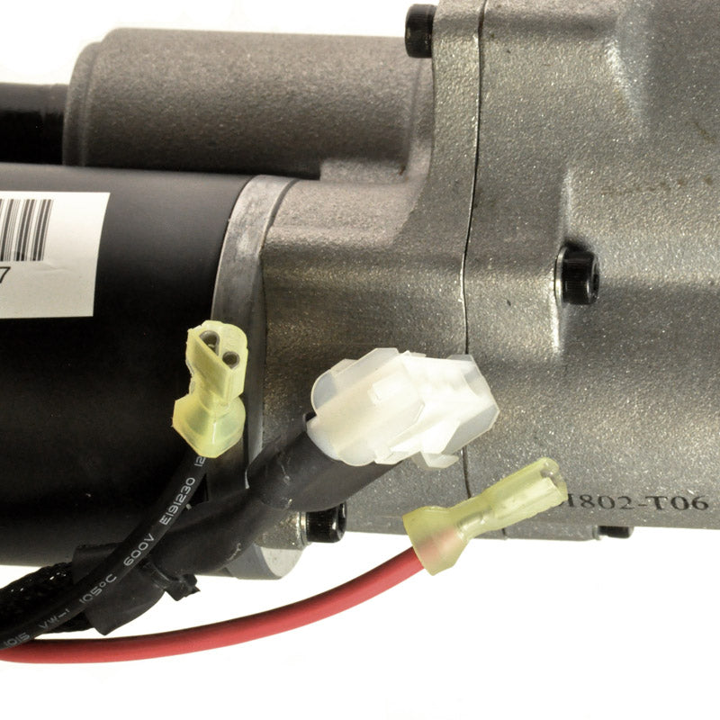 Motor, Brake, and Transaxle Assembly for Go-Go Ultra (SC40U) & Go-Go Travel Vehicle (SC40/SC44) showing close-up of mechanical components, including wiring, connectors, and barcode, essential for scooter functionality.