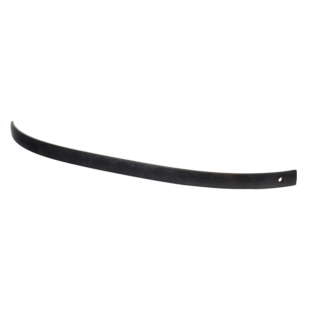 Left Side Trim for the Pride Victory 10 (SC610), a black curved object with a hole, designed to replace the left side trim on a 3-wheeler. Measures 22 long and 15/16 wide.