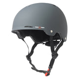 Gotham Bike & Scooter Helmet with adjustable fit dial, reflective branding, and Triple Eight logo venting, designed for biking, skating, and scooting. Features straps and patented Conehead EPS liner technology.